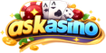 Logo askasino berwarna merah